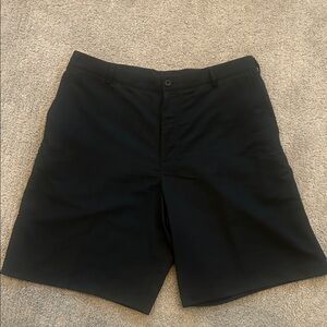 Nike Men's Black Flat Front Golf Shorts